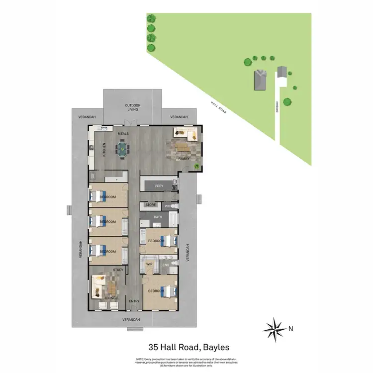Floorplan of Homely house listing, 35 Hall Road, Bayles VIC 3981