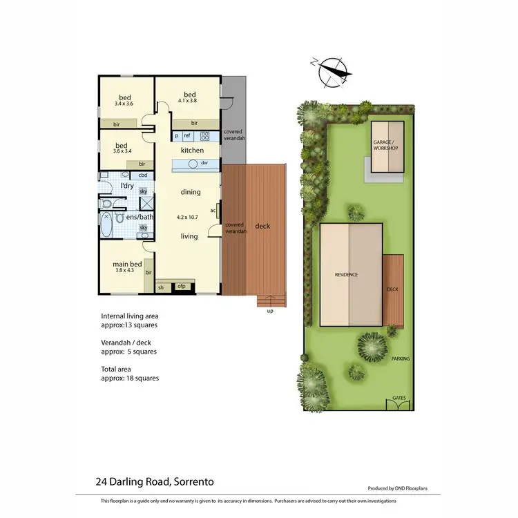Floorplan of Homely house listing, 24 Darling Road, Sorrento VIC 3943