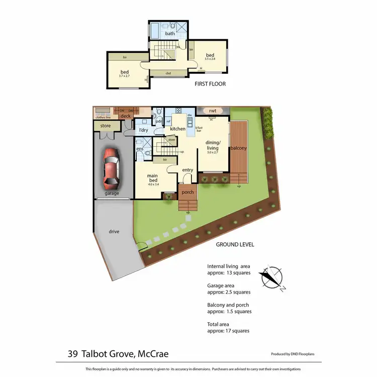 Floorplan of Homely house listing, 39 Talbot Grove, Mccrae VIC 3938