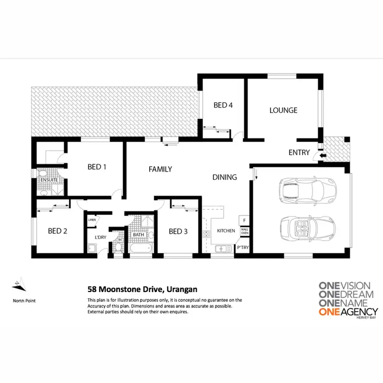 Floorplan of Homely house listing, 58 Moonstone Drive, Urangan QLD 4655