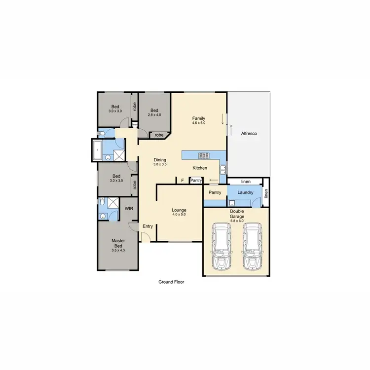 Floorplan of Homely house listing, 12 Dusky Drive, Safety Beach VIC 3936
