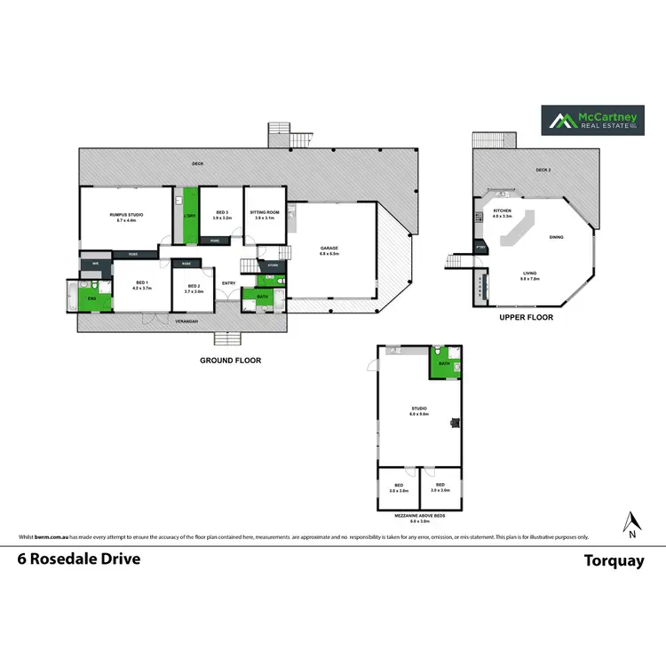 Floorplan of Homely house listing, 6 Rosedale Drive, Torquay VIC 3228
