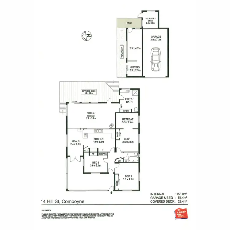 Floorplan of Homely house listing, 14 Hill Street, Comboyne NSW 2429