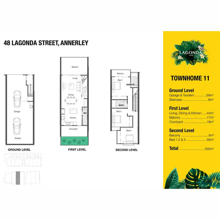 Floorplan of Homely apartment listing, 14/48 Lagonda Lane, Annerley QLD 4103
