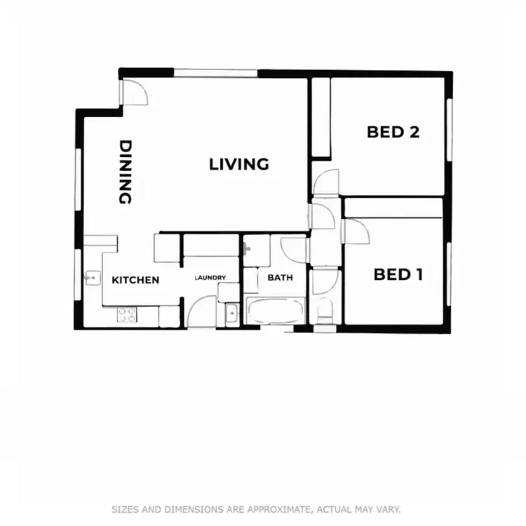 Floorplan of Homely unit listing, 1/21 Hollingsworth Street, Brighton TAS 7030