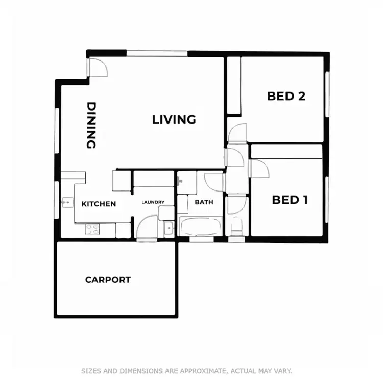 Floorplan of Homely unit listing, 1/16 Brooke Street, Brighton TAS 7030