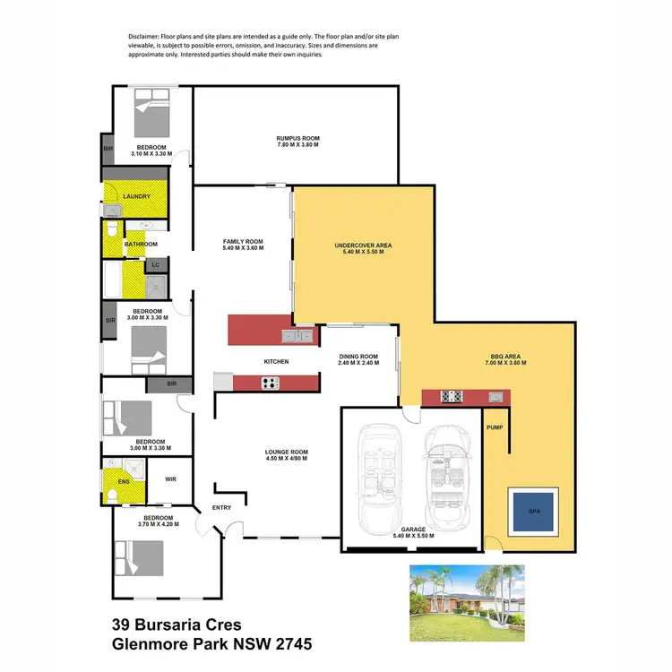 Floorplan of Homely house listing, 39 Bursaria Crescent, Glenmore Park NSW 2745