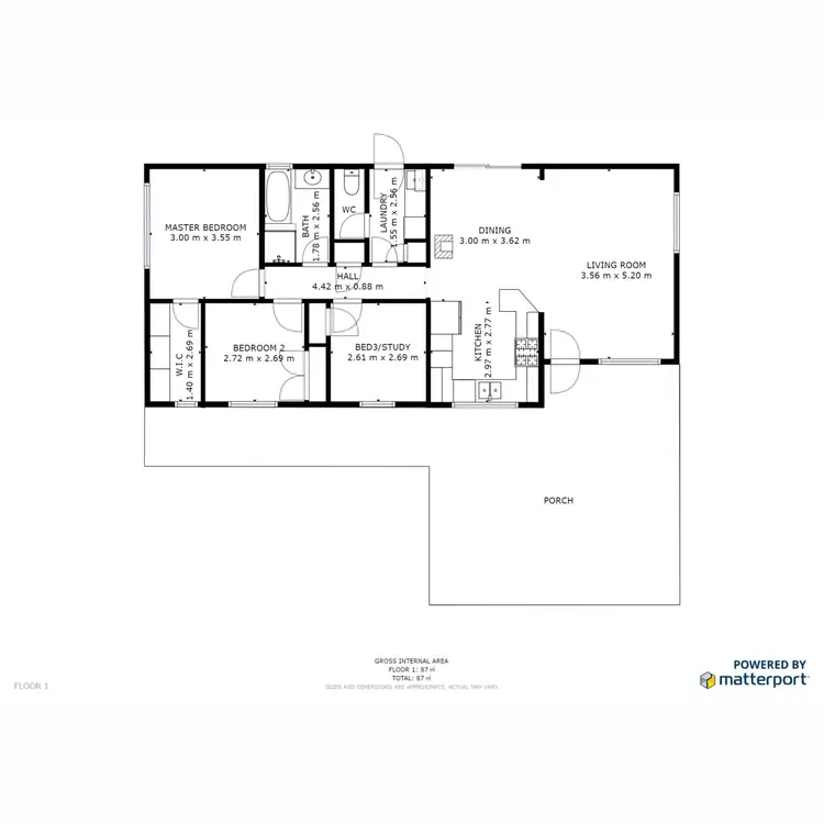 Floorplan of Homely rural property listing, 314 Hellhole Creek Road, Kergunyah VIC 3691