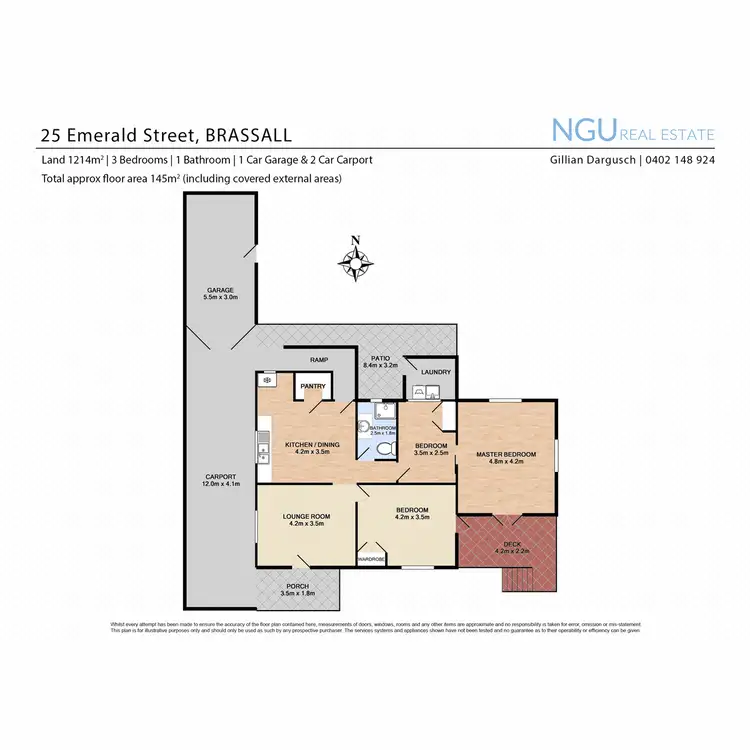 Floorplan of Homely house listing, 25 Emerald Street, Brassall QLD 4305
