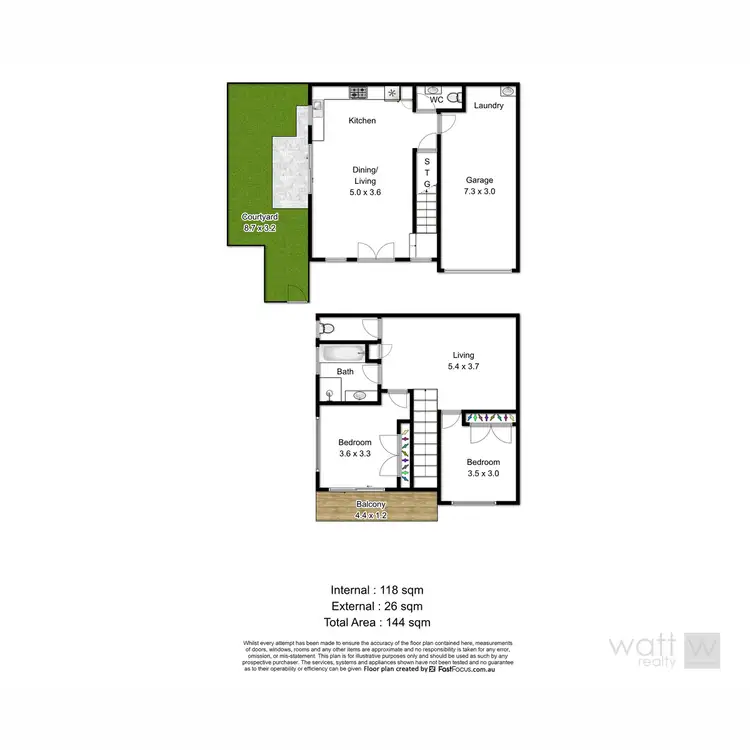 Floorplan of Homely townhouse listing, 8 Undara Lane, Fitzgibbon QLD 4018