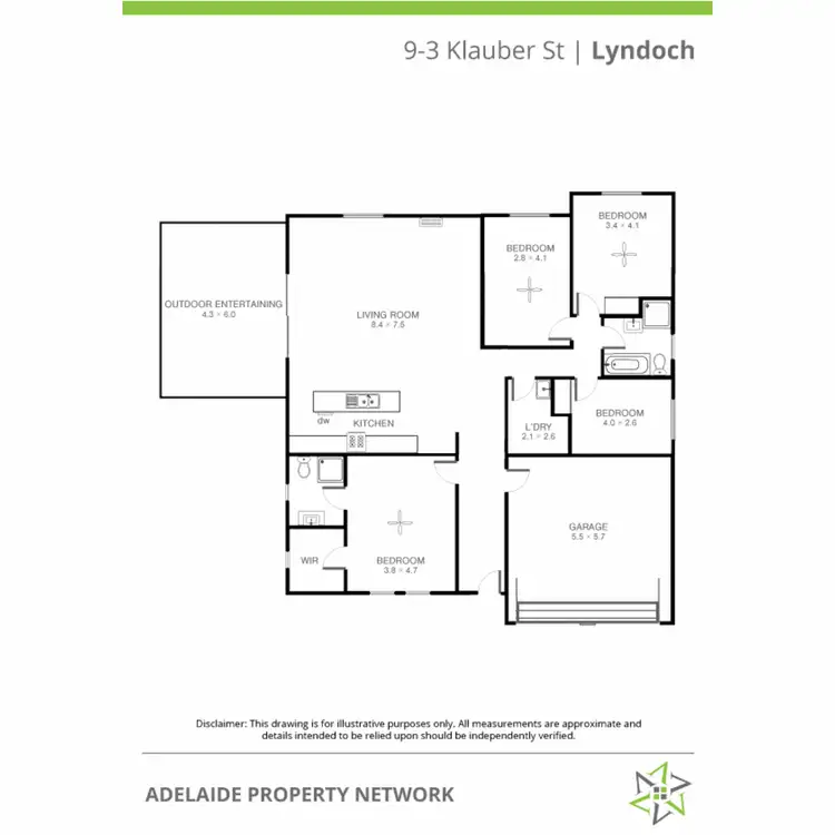 Floorplan of Homely house listing, Lot 3/9 Klauber Street, Lyndoch SA 5351