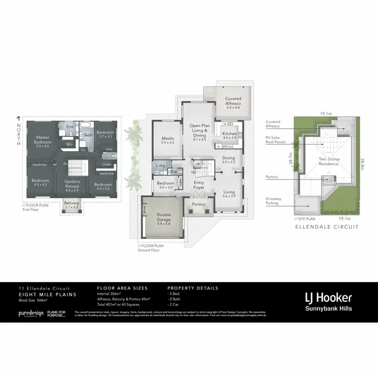 Floorplan of Homely house listing, 11 Ellendale Circuit, Eight Mile Plains QLD 4113