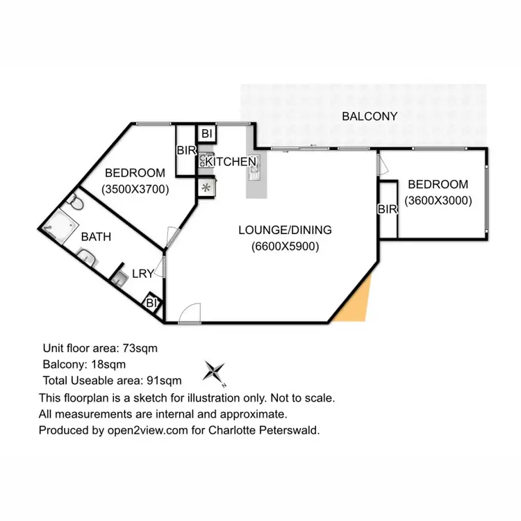 Floorplan of Homely unit listing, 116/571 Nelson Road, Mount Nelson TAS 7007