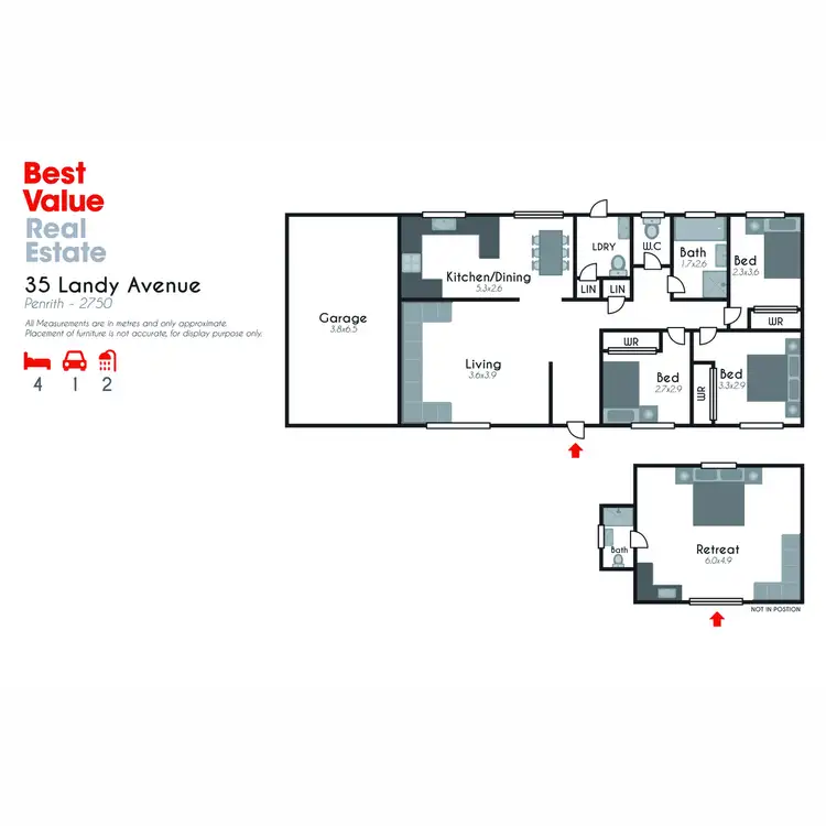 Floorplan of Homely house listing, 35 Landy Avenue, Penrith NSW 2750