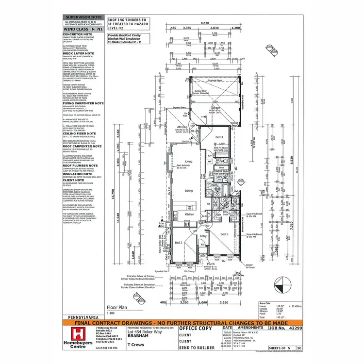 Floorplan of Homely house listing, 1 Roker Way, Brabham WA 6055