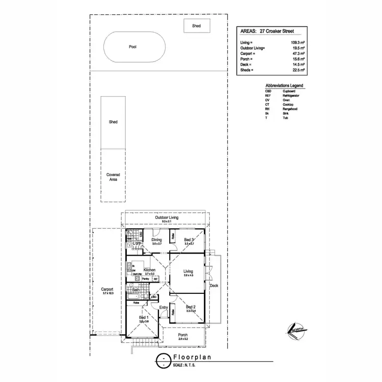 Floorplan of Homely house listing, 27 Croaker Street, Turvey Park NSW 2650