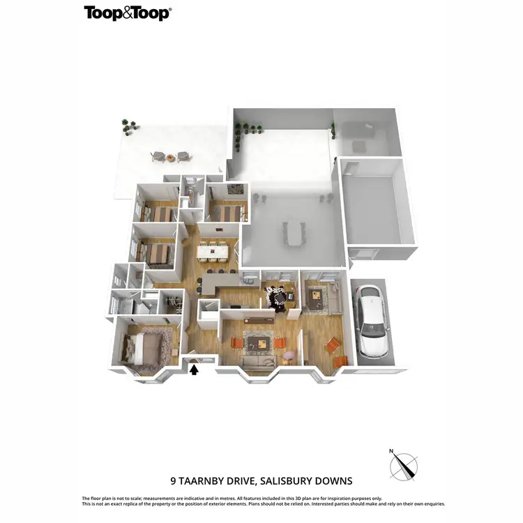 Floorplan of Homely house listing, 9 Taarnby Drive, Salisbury Downs SA 5108