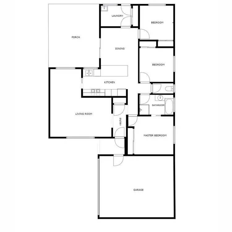 Floorplan of Homely house listing, 44 Campaspe Street, Wodonga VIC 3690