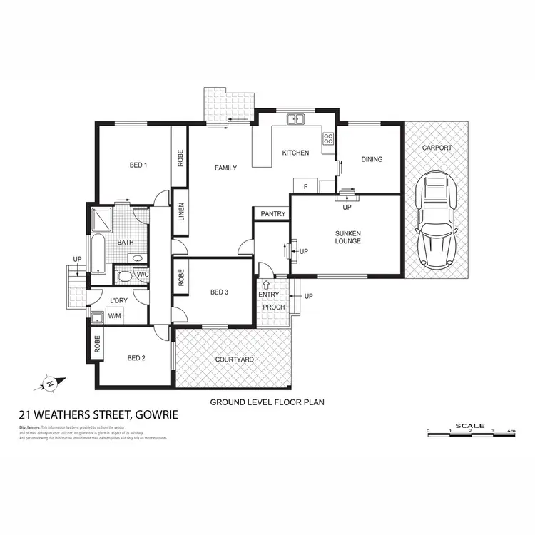 Floorplan of Homely house listing, 21 Weathers Street, Gowrie ACT 2904