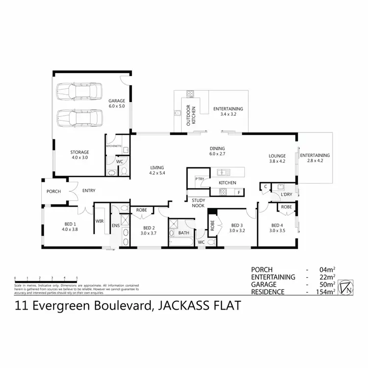 Floorplan of Homely house listing, 11 Evergreen Boulevard, Jackass Flat VIC 3556