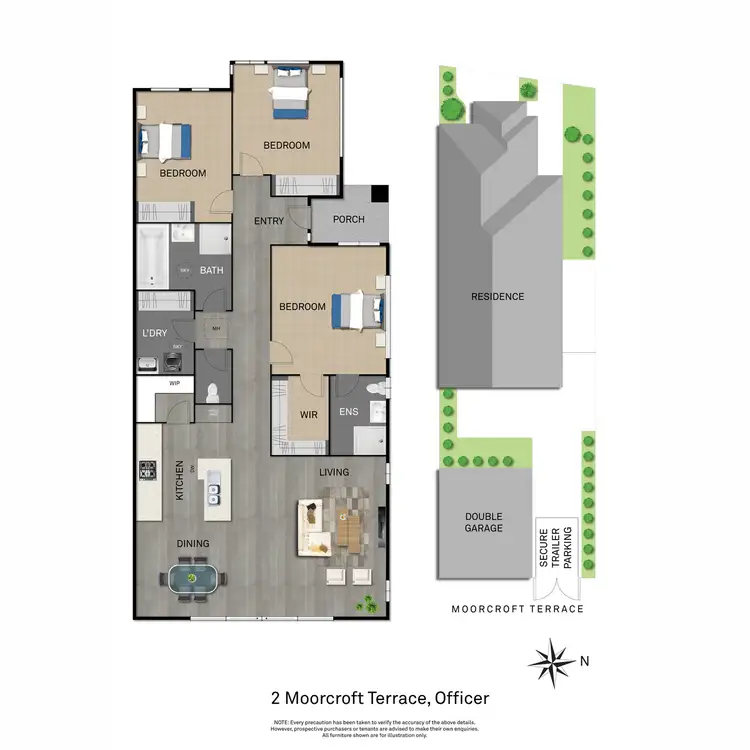 Floorplan of Homely house listing, 2 Moorcroft Terrace, Officer VIC 3809