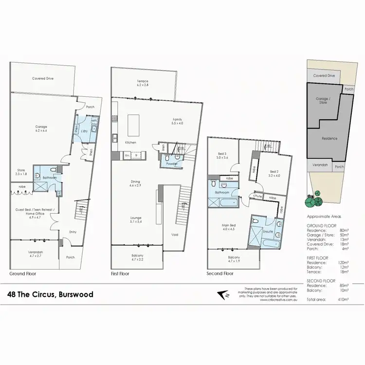 Floorplan of Homely townhouse listing, 48 The Circus, Burswood WA 6100
