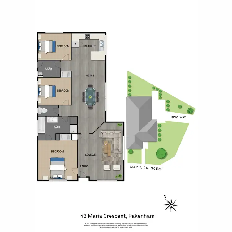 Floorplan of Homely house listing, 43 Maria Crescent, Pakenham VIC 3810