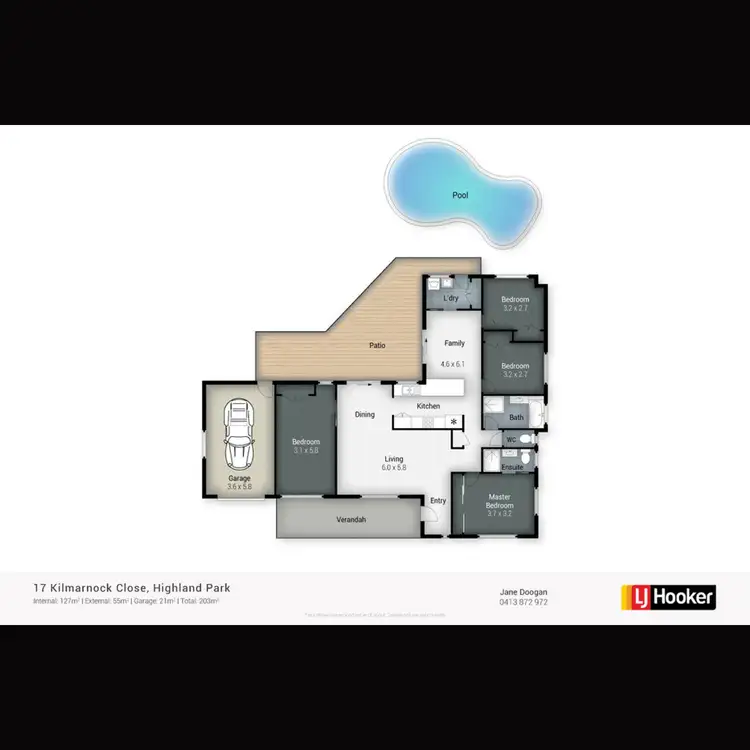 Floorplan of Homely house listing, 17 Kilmarnock Close, Highland Park QLD 4211