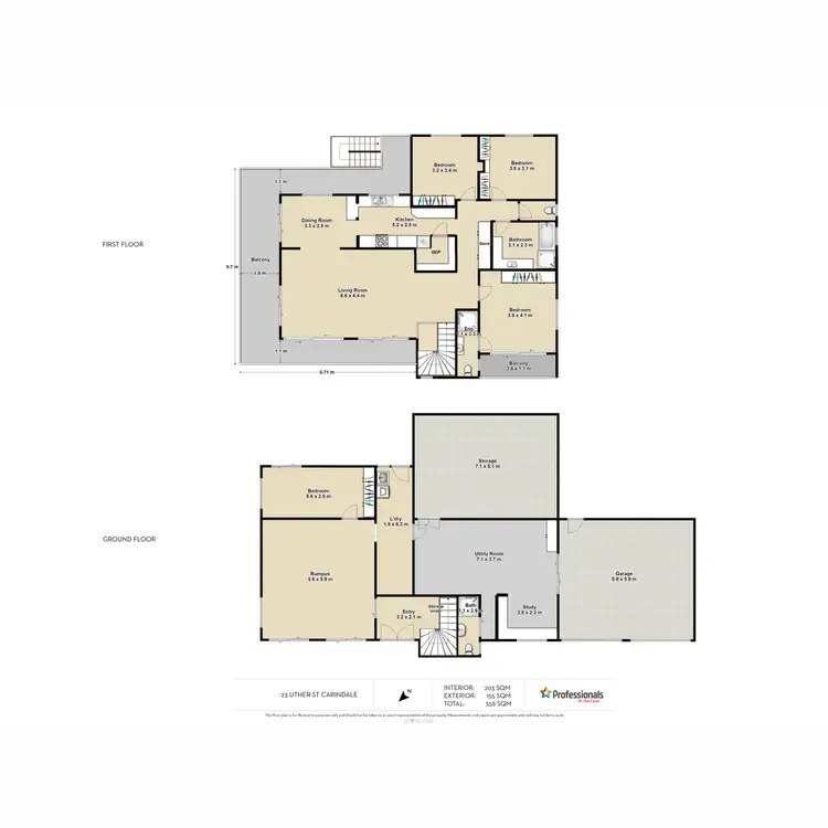 Floorplan of Homely house listing, 23 Uther Street, Carindale QLD 4152