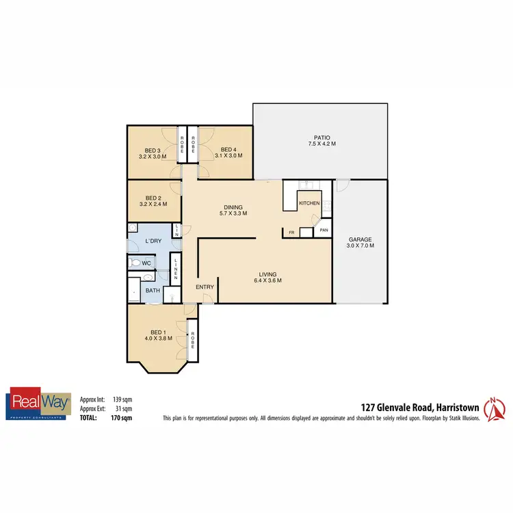 Floorplan of Homely house listing, 127 Glenvale Road, Newtown QLD 4350