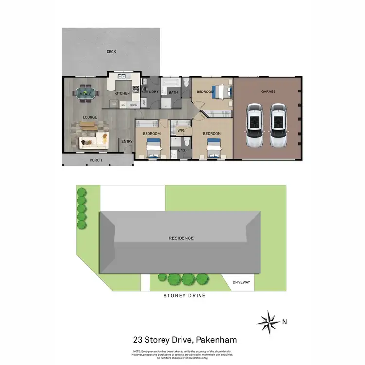 Floorplan of Homely house listing, 23 Storey Drive, Pakenham VIC 3810