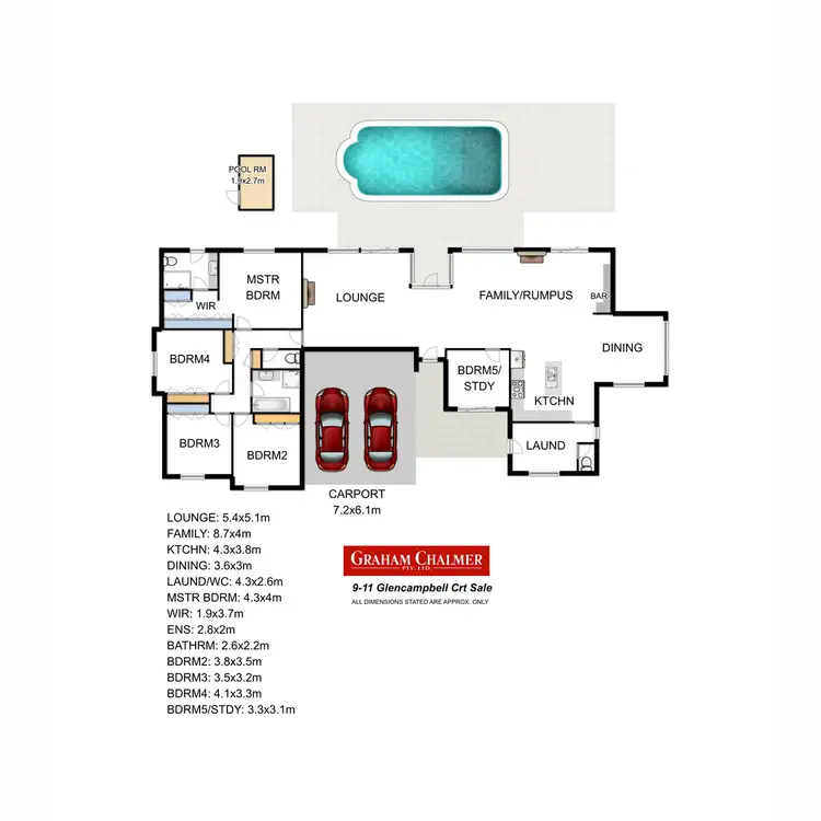 Floorplan of Homely house listing, 9-11 Glen Campbell Court, Sale VIC 3850