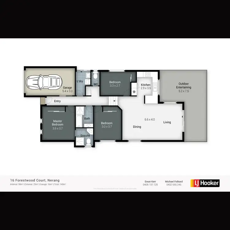 Floorplan of Homely house listing, 16 Forestwood Court, Nerang QLD 4211