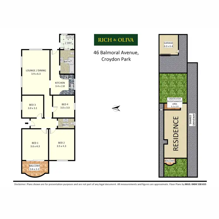 Floorplan of Homely house listing, 46 Balmoral Avenue, Croydon Park NSW 2133