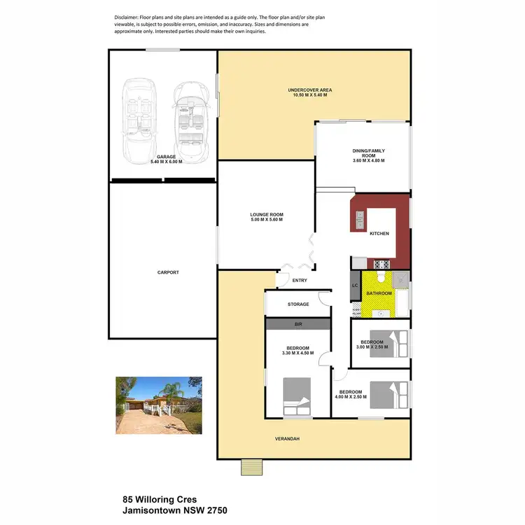 Floorplan of Homely house listing, 85 Willoring Crescent, Jamisontown NSW 2750