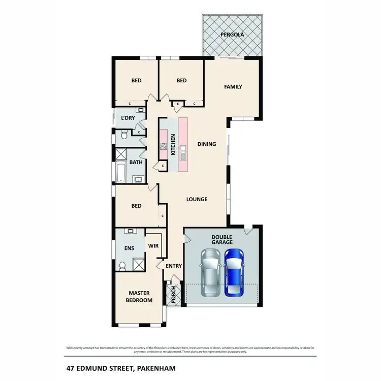 Floorplan of Homely house listing, 47 Edmund Street, Pakenham VIC 3810