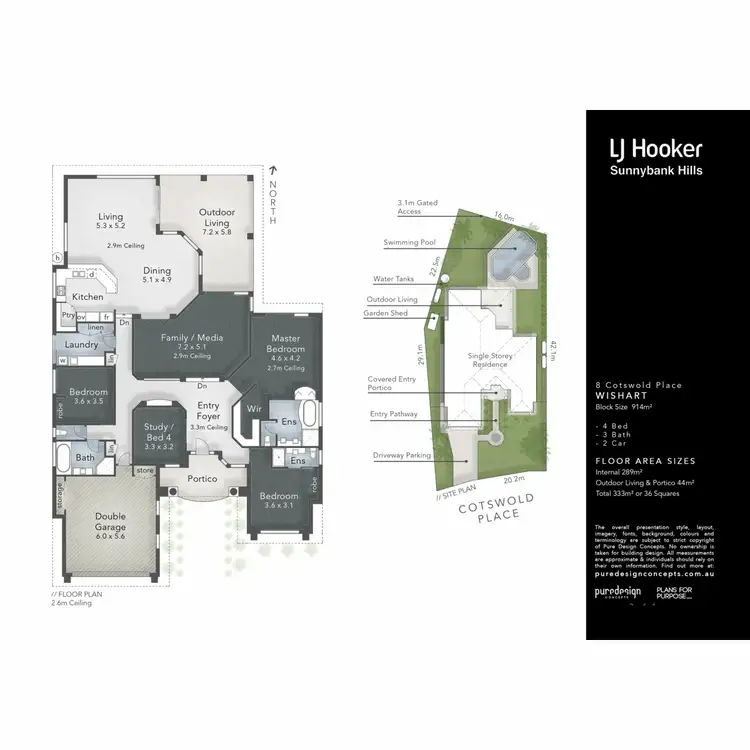Floorplan of Homely house listing, 8 Cotswold Place, Wishart QLD 4122