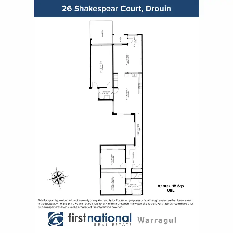 Floorplan of Homely townhouse listing, 1/26 Shakespeare Court, Drouin VIC 3818