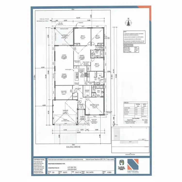 Floorplan of Homely house listing, 35 Calooli Grove, Golden Bay WA 6174