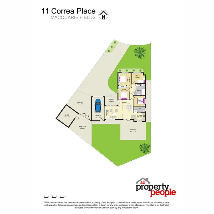 Floorplan of Homely house listing, 11 Correa Place, Macquarie Fields NSW 2564
