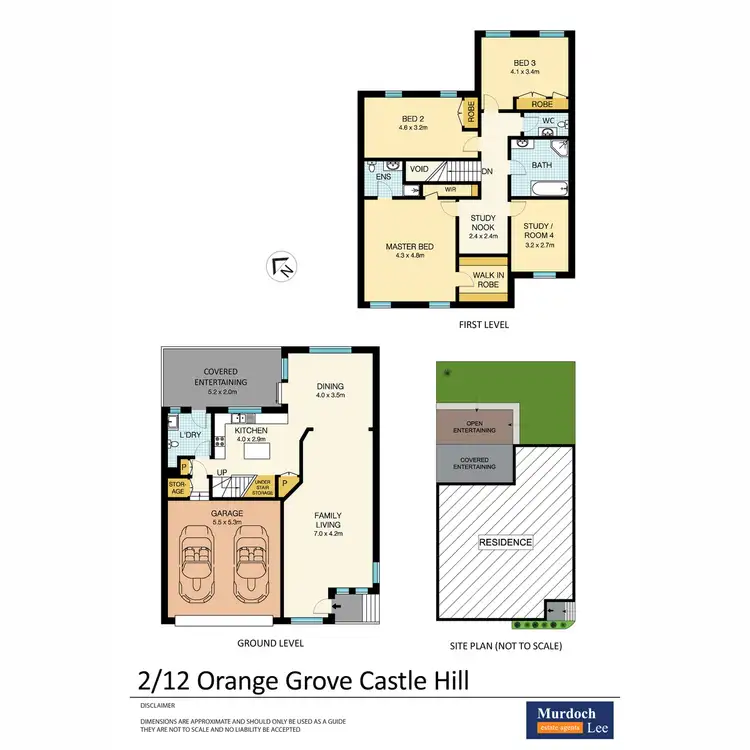 Floorplan of Homely townhouse listing, 2/12 Orange Grove, Castle Hill NSW 2154