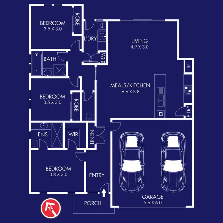 Floorplan of Homely house listing, B/1 Teal Street, Lara VIC 3212