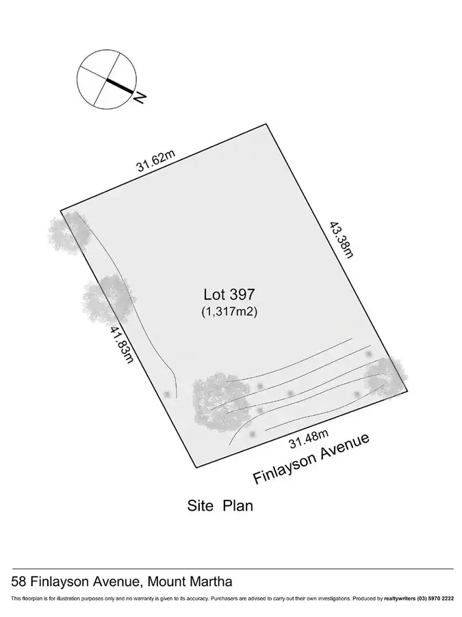 Floorplan of Homely land listing, 58 Finlayson Avenue, Mount Martha VIC 3934