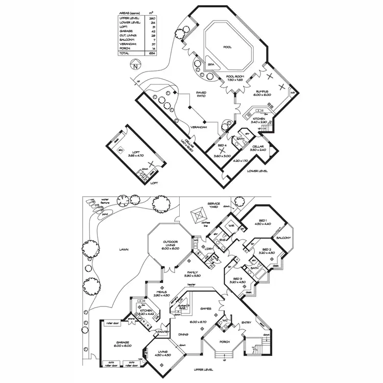 Floorplan of Homely house listing, 13-15 San Antonio Court, Wynn Vale SA 5127