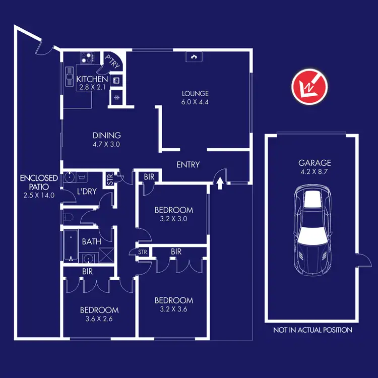 Floorplan of Homely house listing, 60 Cloverdale Drive, Corio VIC 3214