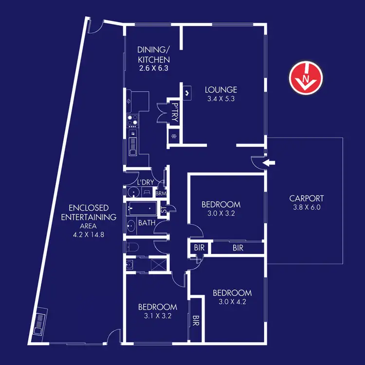 Floorplan of Homely house listing, 6 Orbit Drive, Whittington VIC 3219
