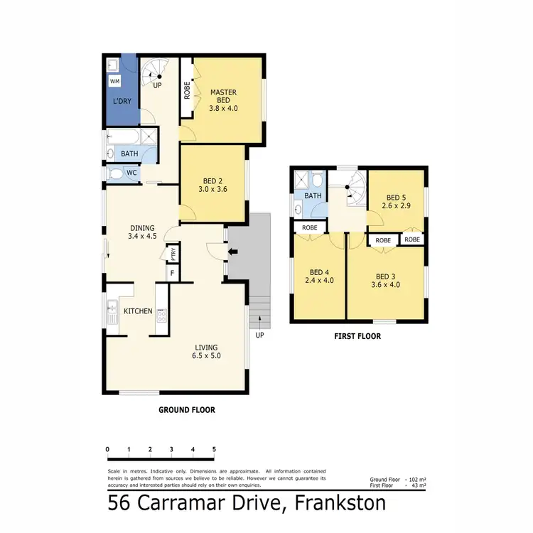 Floorplan of Homely house listing, 56 Carramar Drive, Frankston VIC 3199