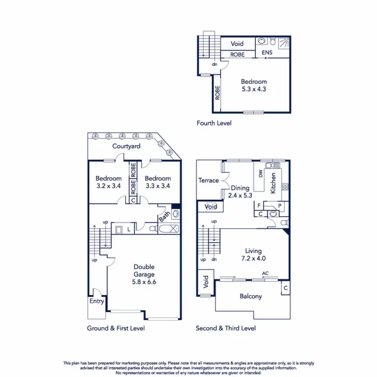 Floorplan of Homely townhouse listing, 16/120 Newman Street, Kensington VIC 3031