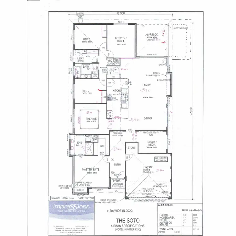 Floorplan of Homely house listing, 23 Toledo Drive, Hocking WA 6065