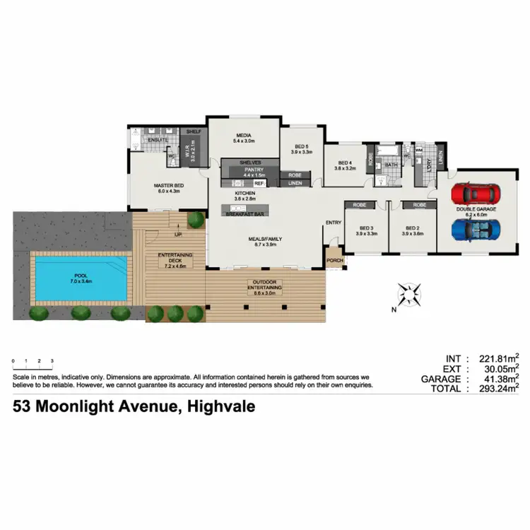 Floorplan of Homely house listing, 53 Moonlight Avenue, Highvale QLD 4520